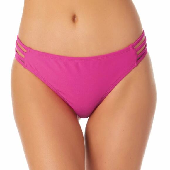 California Waves Strappy Hipster Bikini Bottom in Fuchsia NWT Size Medium - Picture 1 of 2